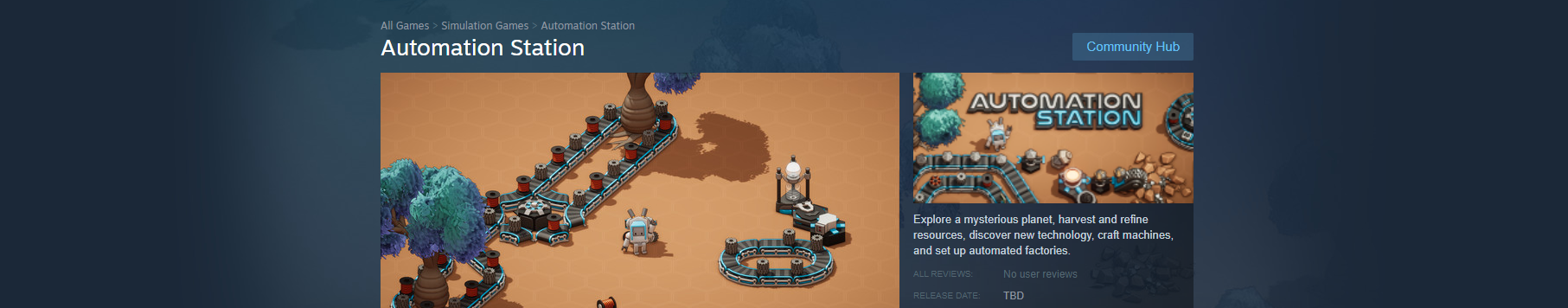 The Steam page for Automation Station is live!